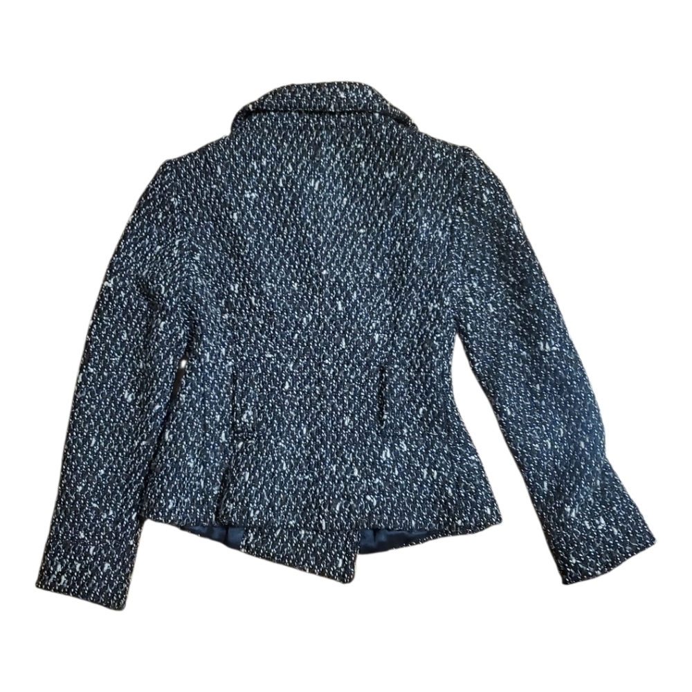 Zara Womens Brown and Black Tweed Boucle Cropped Jacket Size 4 - Picture 2 of 6
